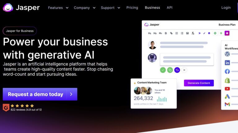 Notizie dal mondo dell’AI generativa: Jasper lancia la suite “for Business”
