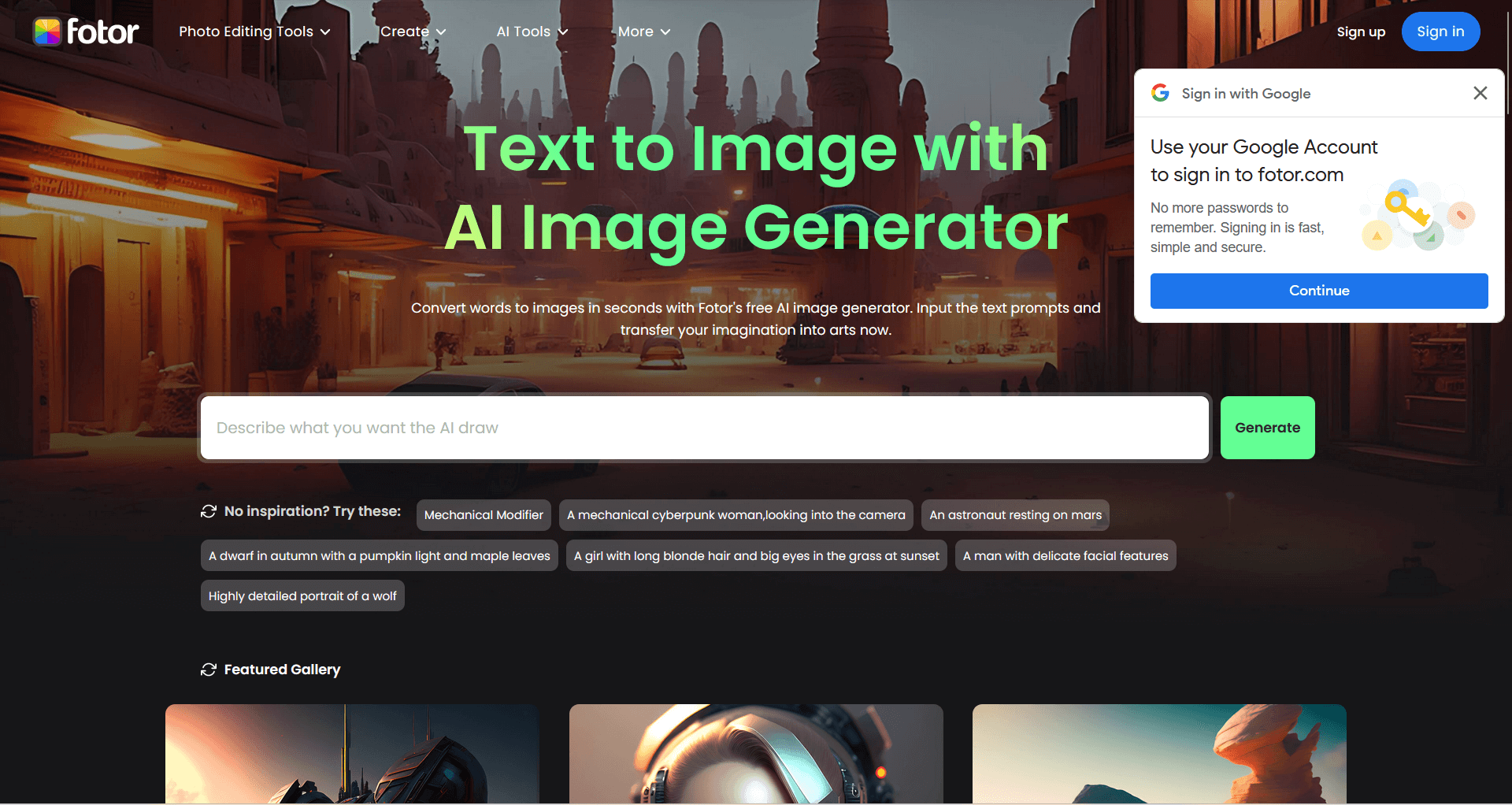 Fotor: Innovazione e Creatività si incontrano nella rivoluzionaria creazione di immagini basata sull'IA.