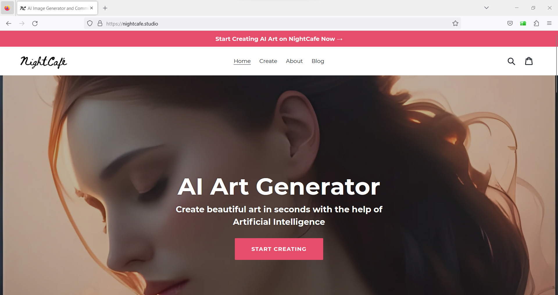 Generazione immagini AI con Nightcafé