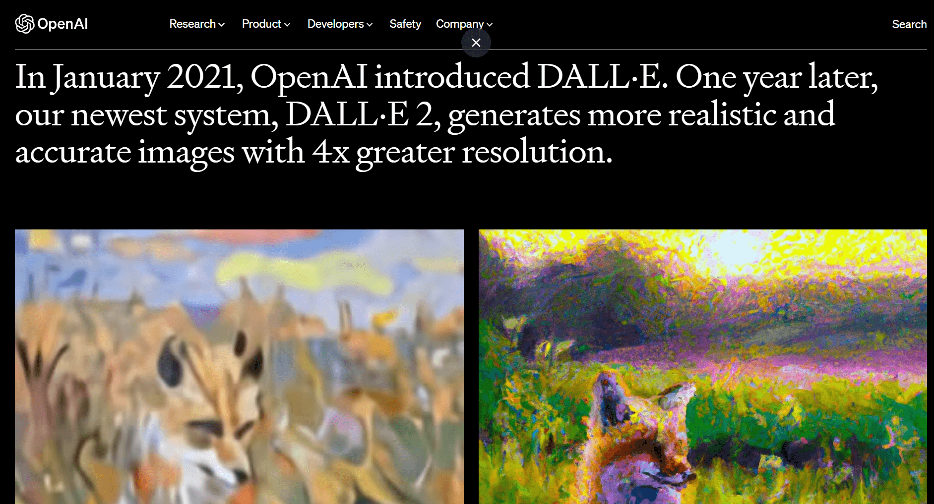 Generazione immagini con l'intelligenza artificiale di Dall-e 2