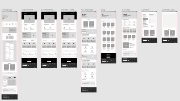 la schermata di figma per generare pagine web