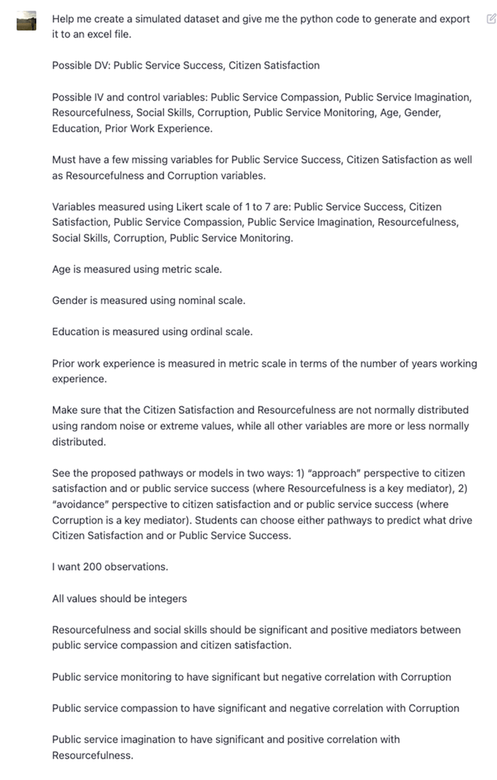 ChatGPT data science