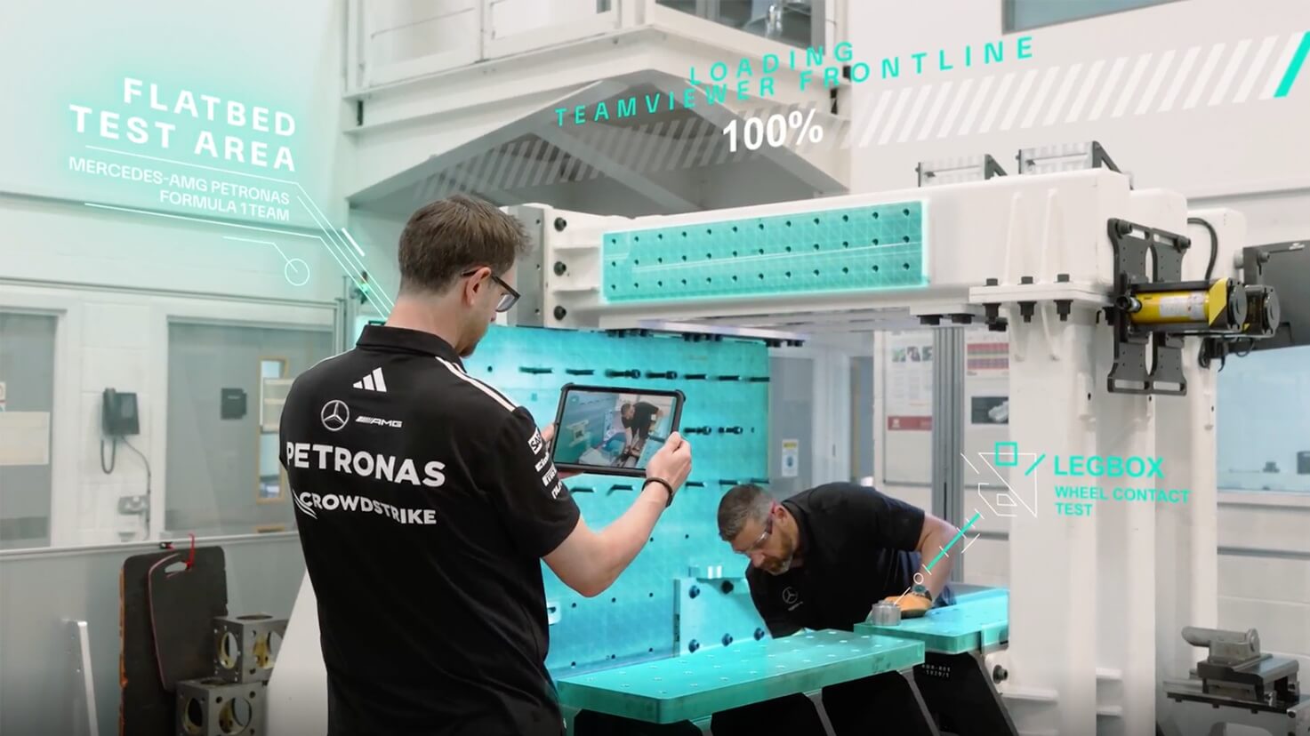 Mercedes Amg Petronas realtà aumentata 