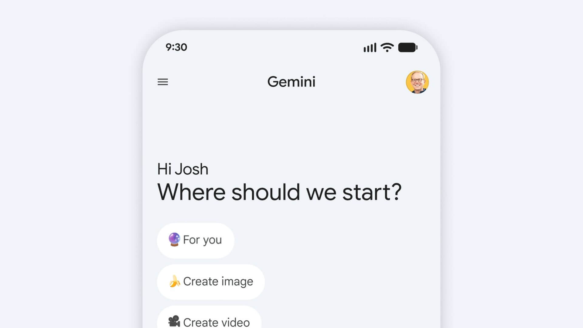 Google Gemini personalizzato