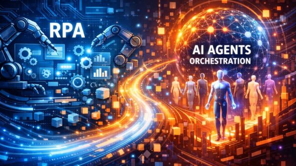 Immagine in primo piano del post: La RPA e la transizione verso l’orchestrazione agentica su AI