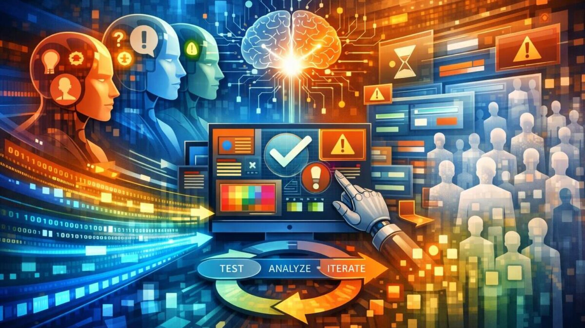 Synthetic user testing