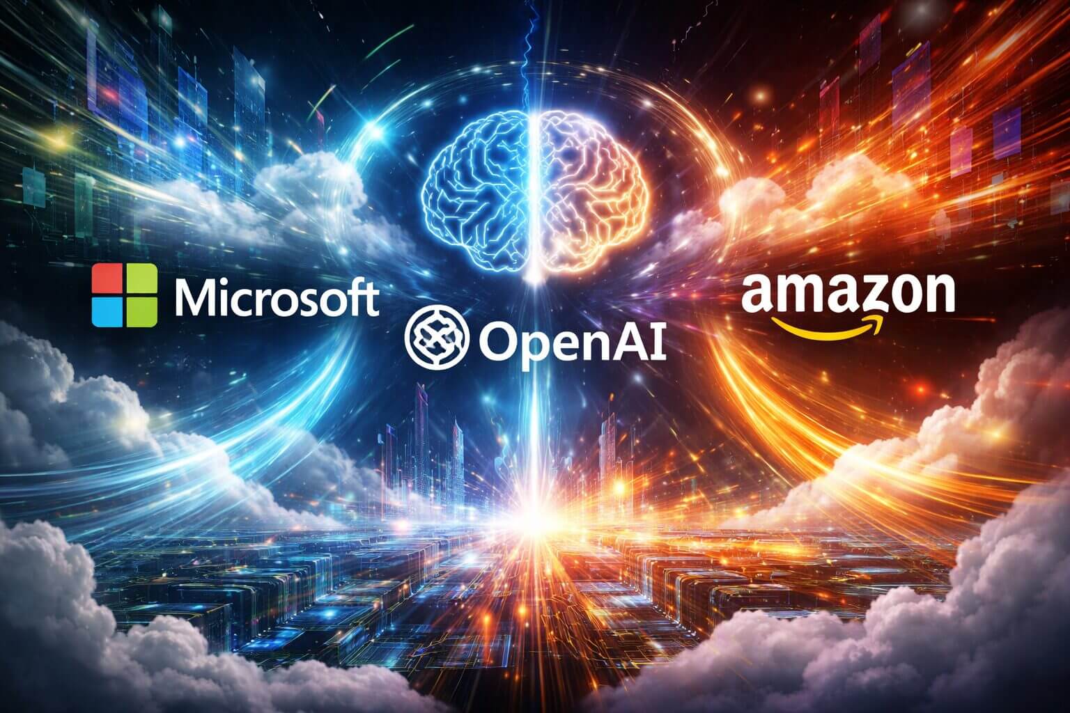 Microsoft OpenAI Amazon cloud AI