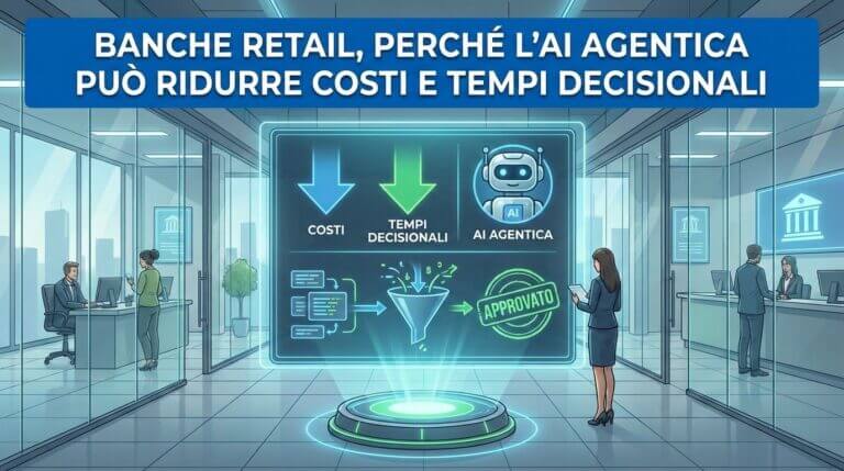 Banche retail, perché l’AI agentica può ridurre costi e tempi decisionali