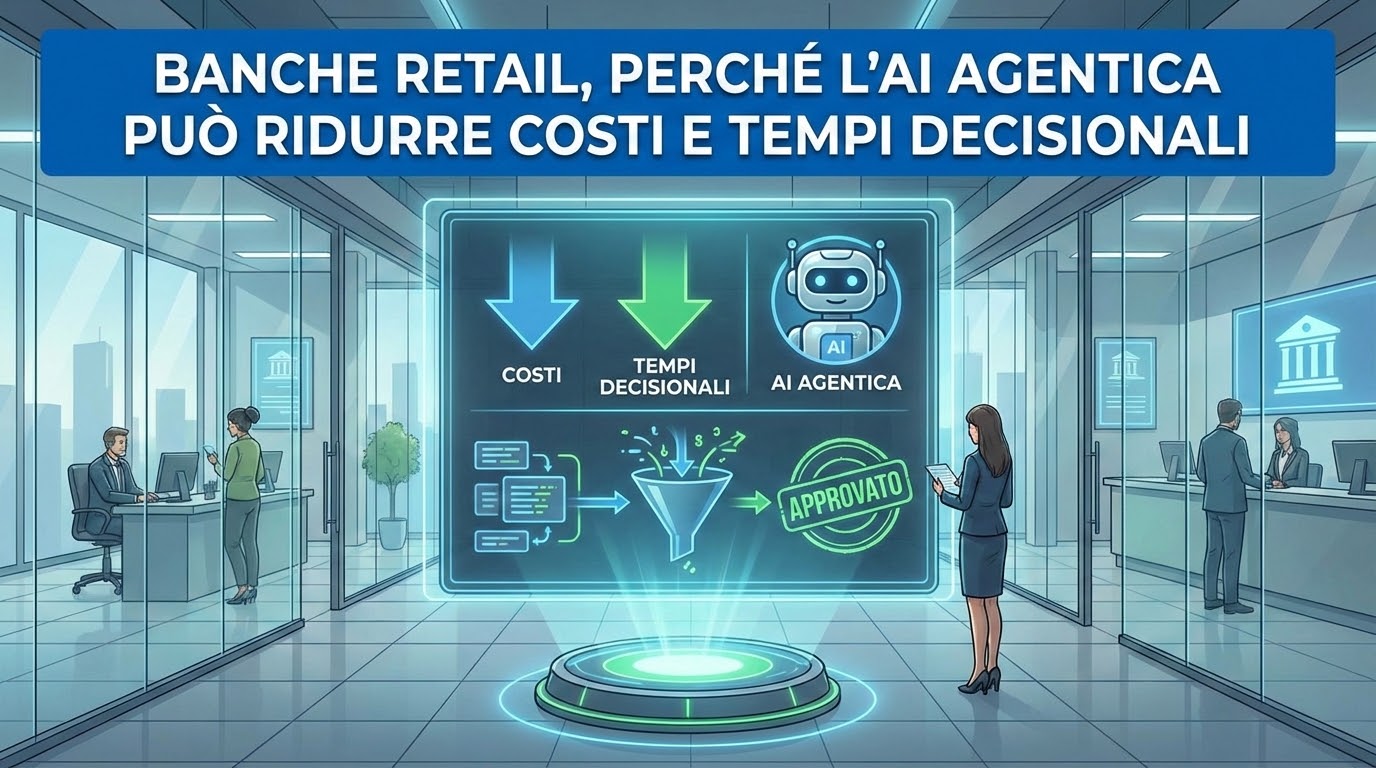 Banche retail, perché l’AI agentica può ridurre costi e tempi decisionali