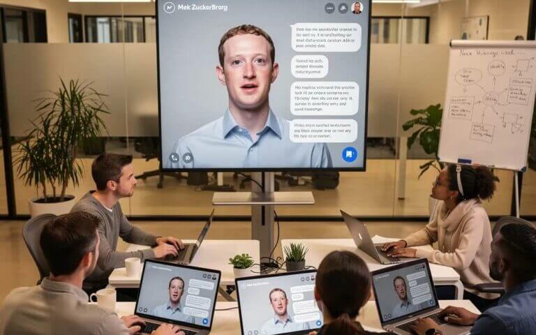 Mark,Zuckerberg,E,Il,Chatbot,Che,Prende,Il,Suo,Posto