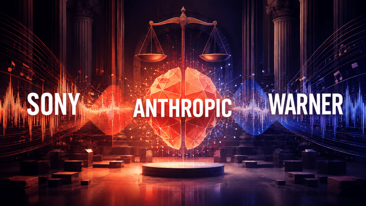 Anthropic copyright Sony Warner