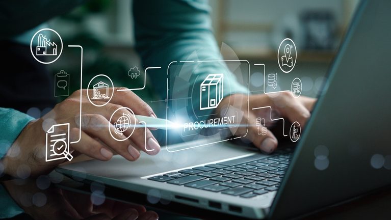 Ai-driven,Procurement,And,Supply,Chain,Technology,Concept,With,Business,Professional