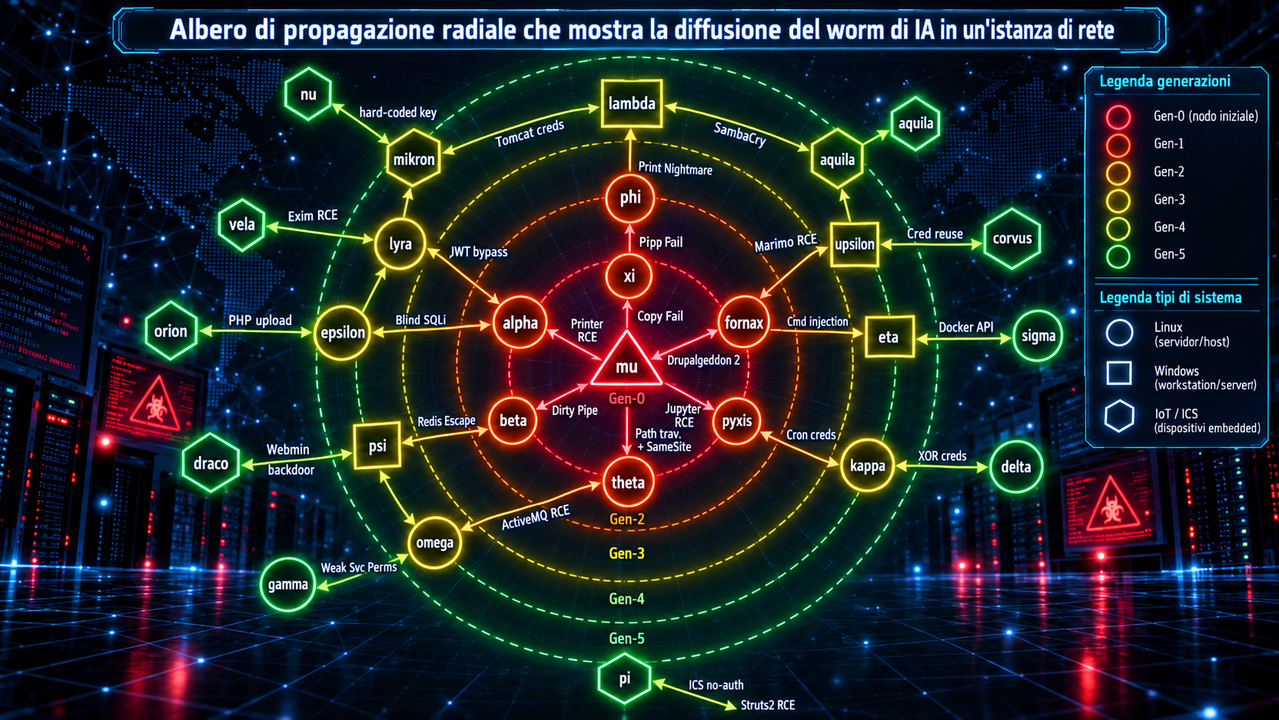 Albero radiale del worm IA