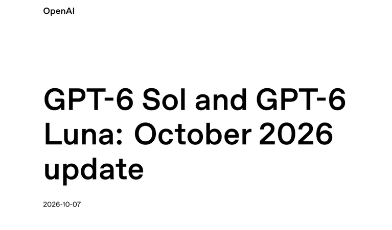 GPT-6 Sol Luna OpenAI